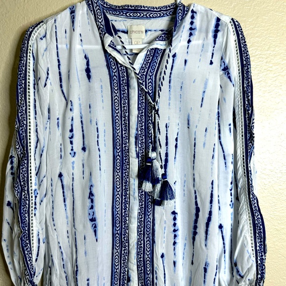 Chicos Blouse 0P - Picture 2 of 9